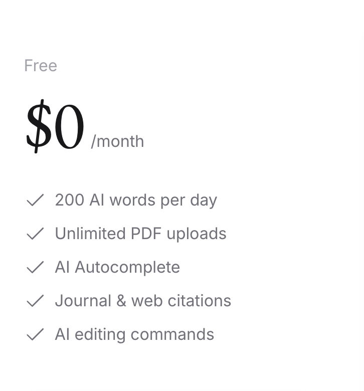 Jenni AI Pricing